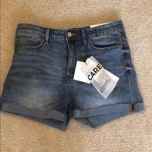 High Waisted Denim Shorts